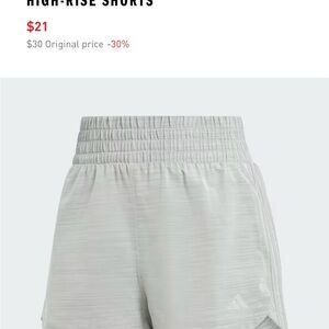 Adidas Women's Light Gray 3” Training Shorts